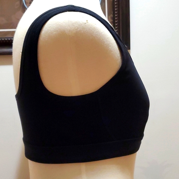 Fabletics Front Zip High Impact Sports Bra Black Sz M - Picture 5 of 8